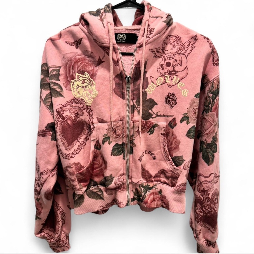 Darc Sport zipped crop hoodie